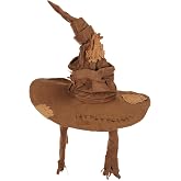 elope Harry Potter Sorting Hat Costume Accessory - Faux Suede, Adjustable, Wired Rim, Officially Licensed, Patches &amp; Straps