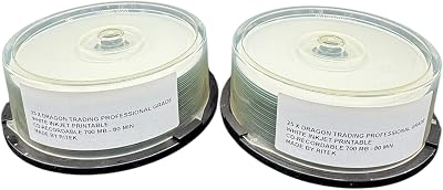 Prodisc White Inkjet Printable CD-R 80min 700MB 52x Full Surface 100 Discs
