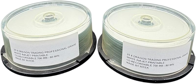 Prodisc White Inkjet Printable CD-R 80min 700MB 52x Full Surface 100 Discs