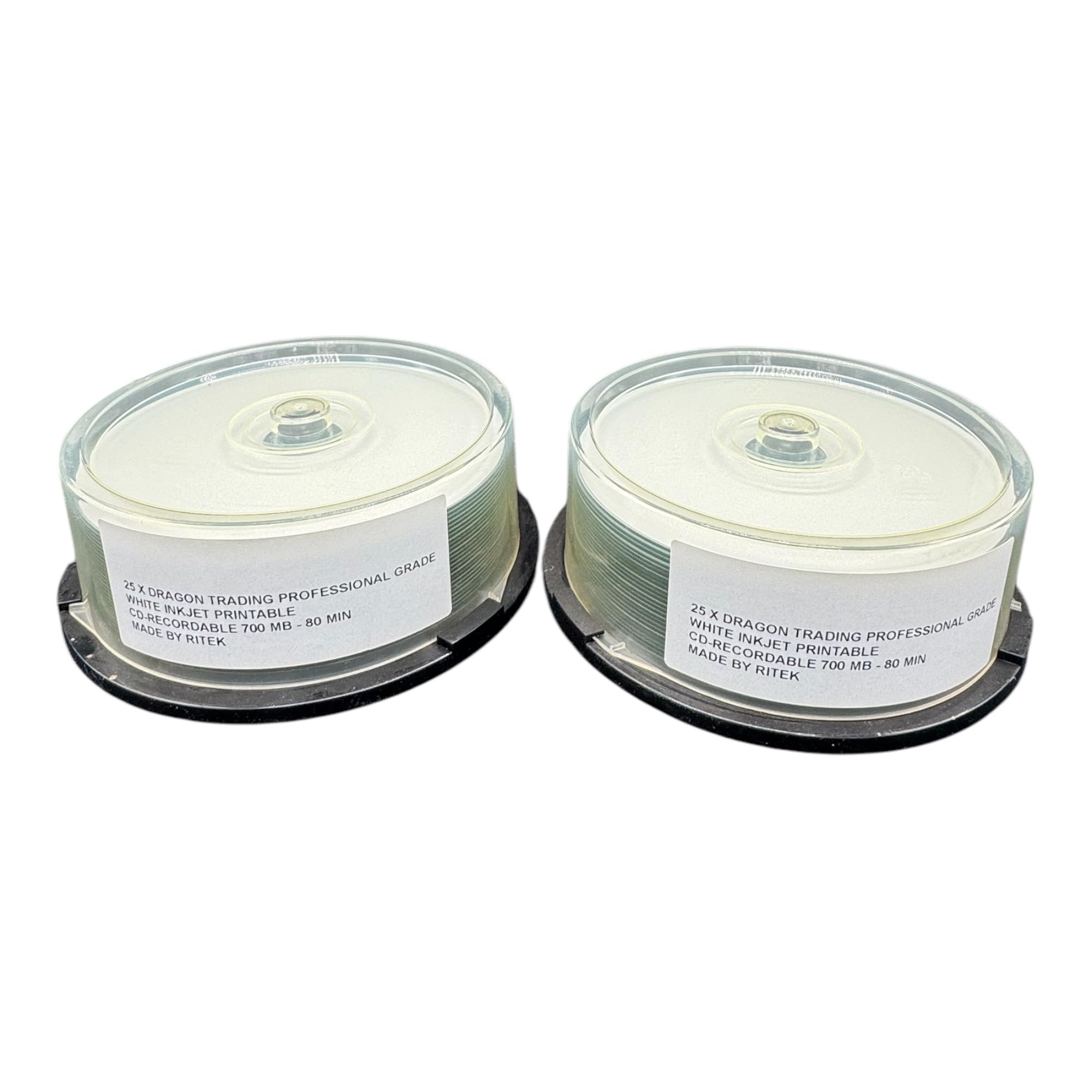 80Min/700MB 52x "Full Surface" White Inkjet Printable CD-R 100pcs