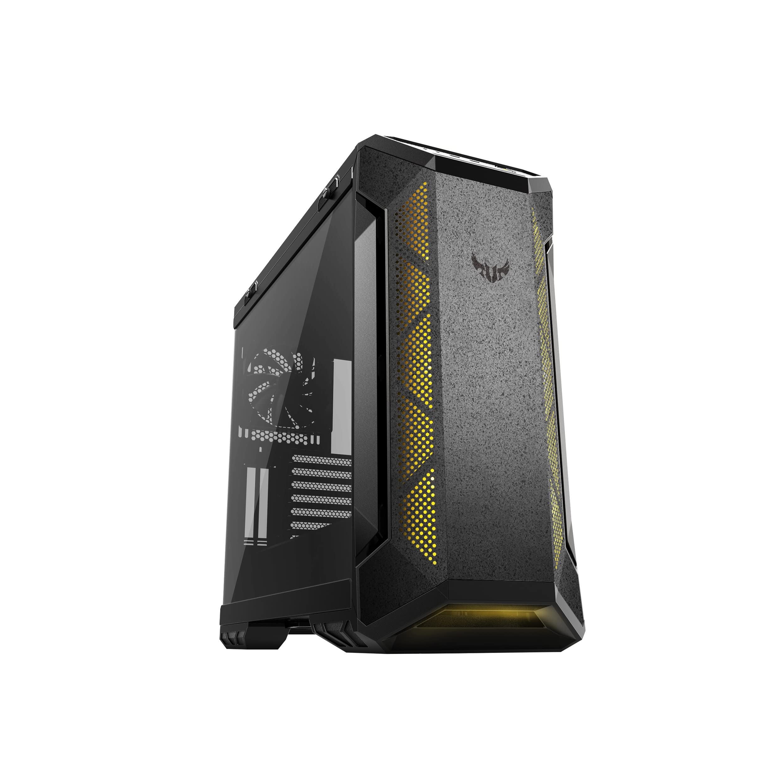 ASUS TUF GT501 Gaming Gehäuse (bis zu E-ATX, 120mm RGB-Lüfter, 140mm PWM-Lüfter, USB 3.1 Gen 1) schwarz
