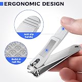 DRMODE Nail Clippers Set 2pc Stainless Steel Toenail Finger Nail Cutter view 3