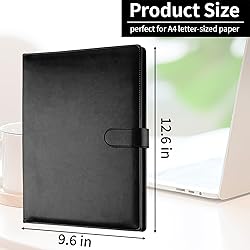Professional Padfolio with Clipboard, Faux Leather