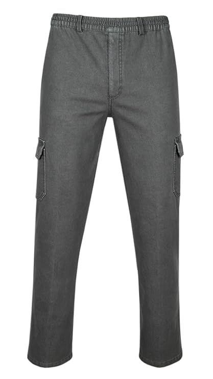Herren Thermojeans, Thermo Stretch Schlupfjeans Schlupfhose, Winter Cargo Pants
