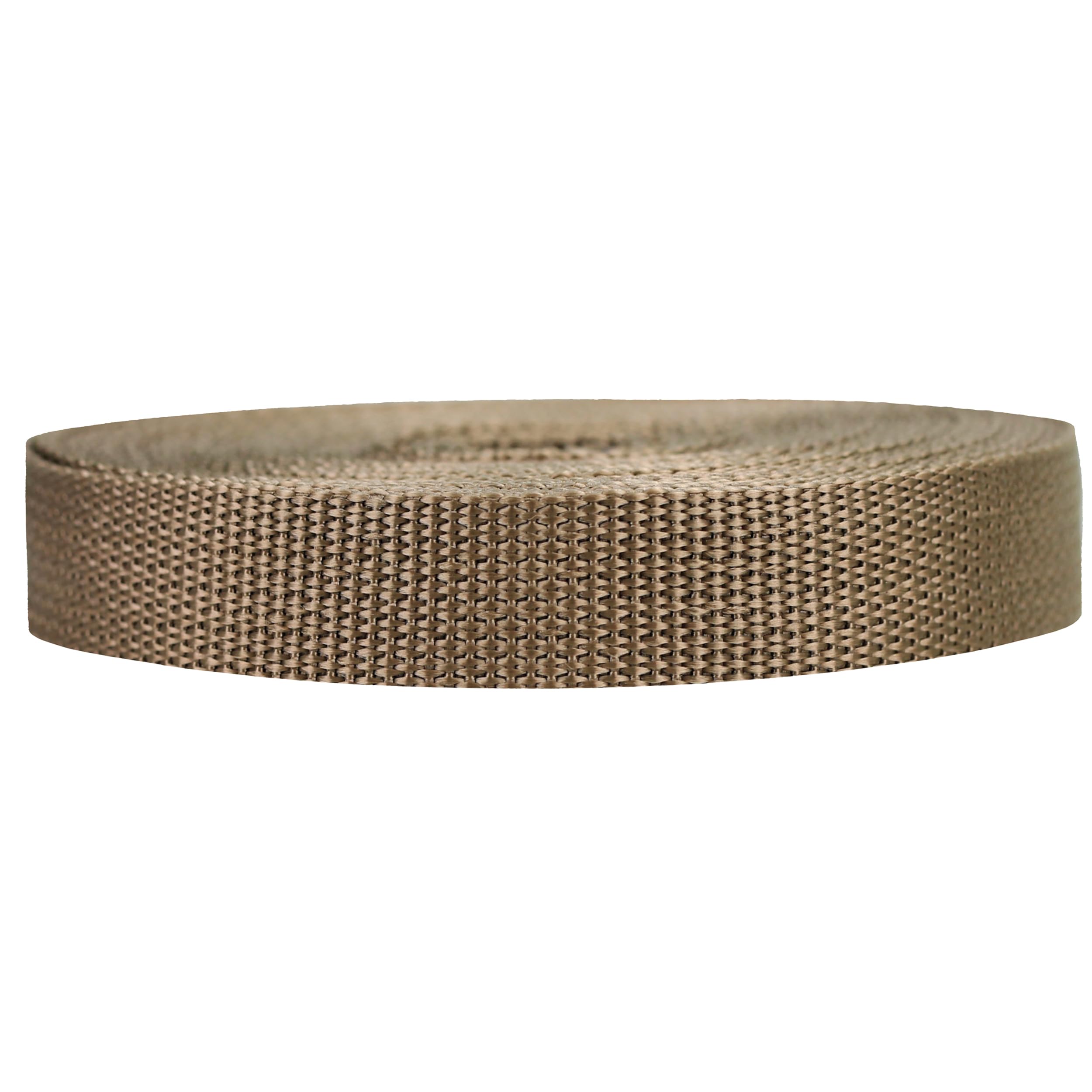 Strapworks Poly Strapping for Outdoor DIY Gear Repair, Pet Collars, Crafts, pp, Tan, 3/4" x 10 Yard