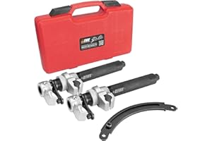 EWK Heavy Duty Coil Spring, Strut Spring Compressor Tool Set, Max Load 2645 Lbs with Safety Jaws & Holder