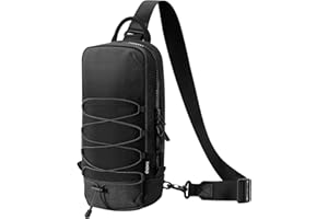 TIMOVO Sling Crossbody Bag for Nintendo Switch 2/Rog Xbox Ally X, Protective Travel Chest Carrying Backpack with 8 Game Card Slots for Switch 2 Console Joycon Accessories Storage, Black