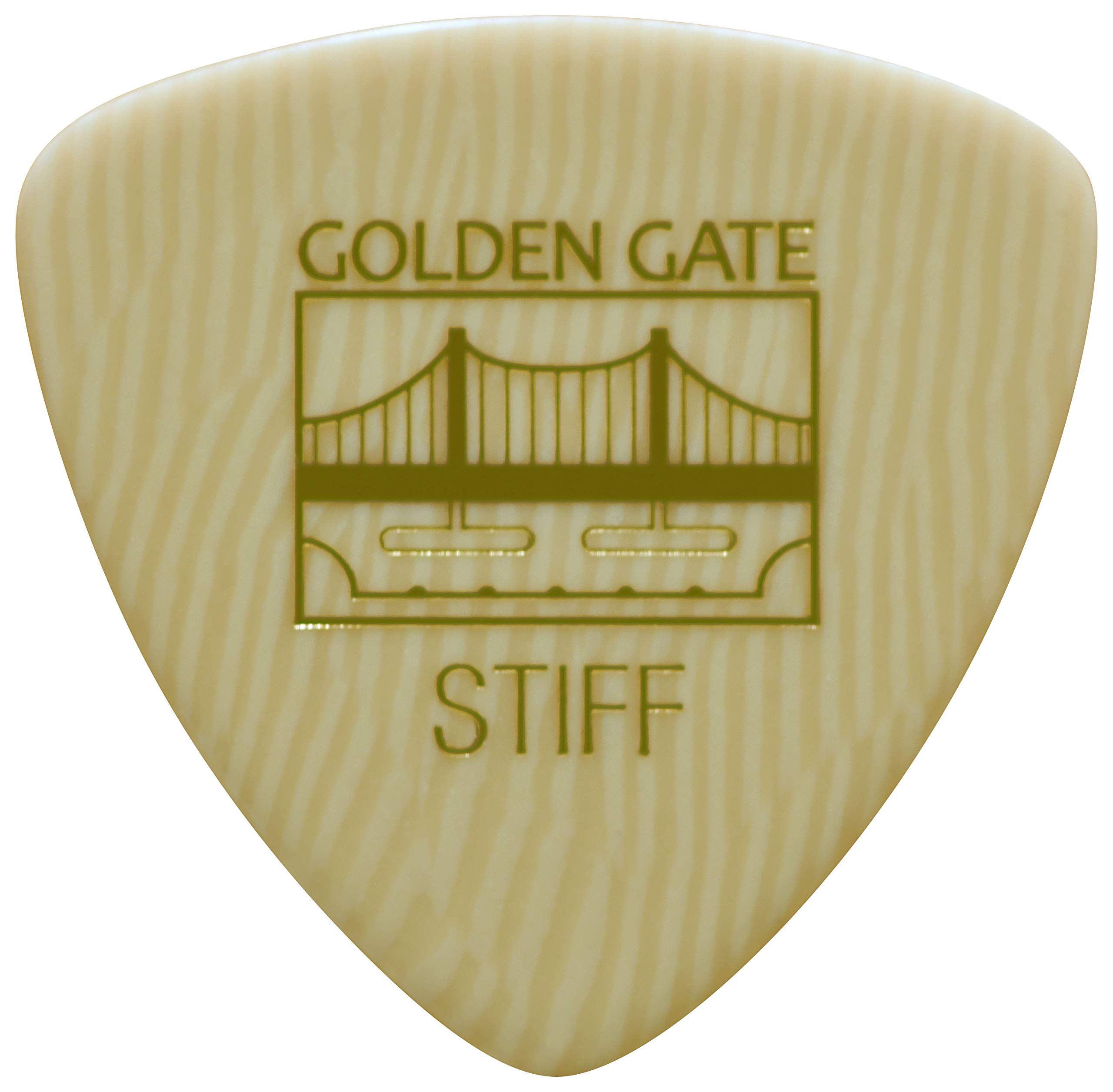 Golden Gate MP-301 Triangle Shape Guitar Picks, 1.0 mm Thickness, Ivoroid