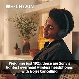 Sony WH-CH720N Wireless Noise Cancelling Headphones Bluetooth Blue 50hr Battery view 4