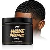 CNNY NATURALLY Wave Pomade for Black Men - Strong Hold 360 Waves Pomade for Hair Training, Non-Greasy Wave Builder &amp; Shiner for 360 Waves, Texturizing Cream for Coarse and Curly Hair - 3.53 oz