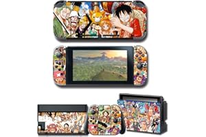 TANOKAY Stickers Decals Protector Skin for Nintendo Switch, Wrap Cover Full Set Protection Faceplate Console Dock