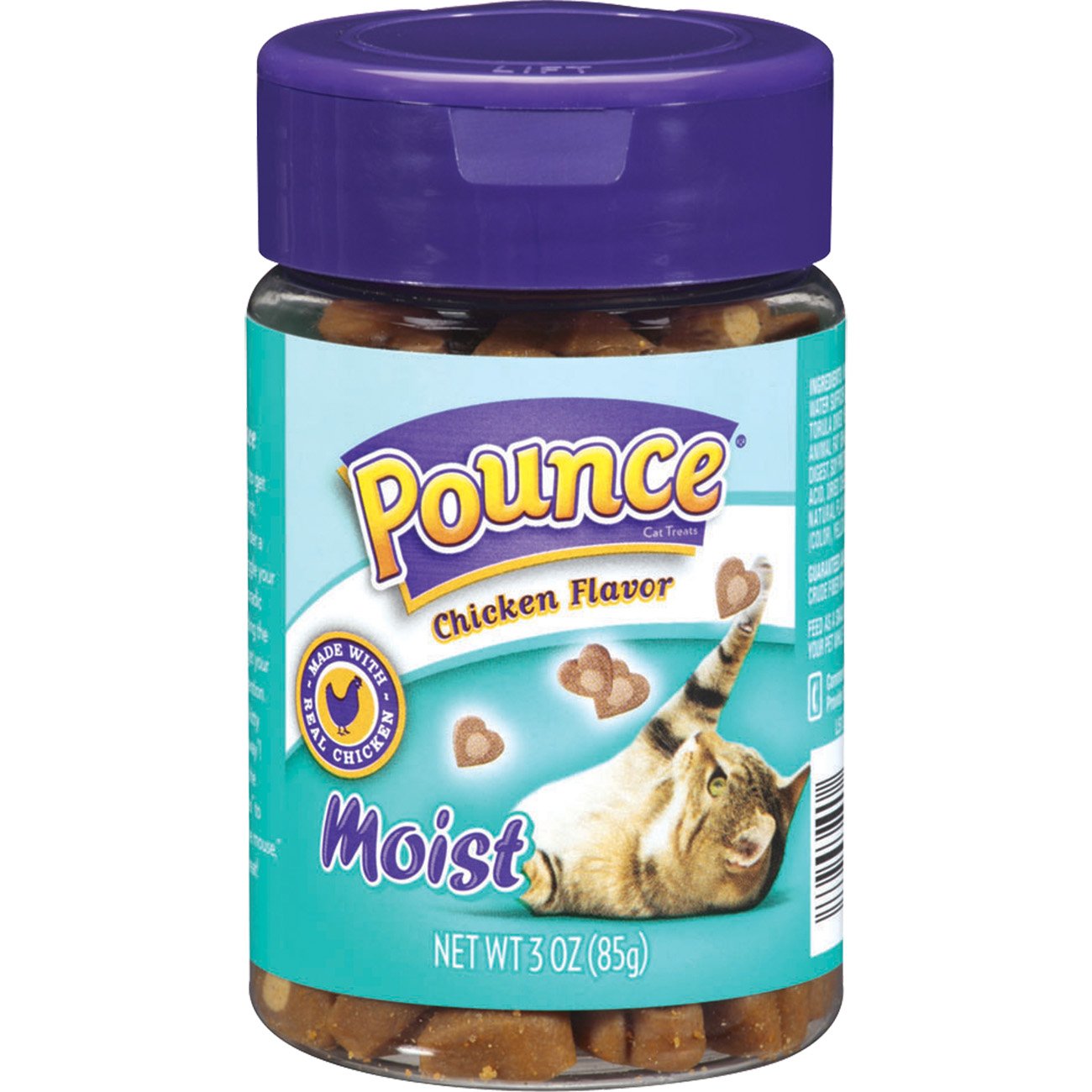 Pounce Cat Treats, Moist Chicken Flavor, 3 ounce (Pack of 10
