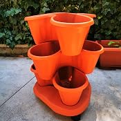 Vaso In Terracotta Bama Trifoglio - Originale Per Piante E Fiori