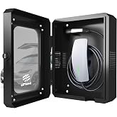 Ufixed Outdoor EV Charger Enclosure Wall Box with Lock for Tesla Wall charger and Chargepoint with Holder | Weatherproof Visible, Easy to Install, Black