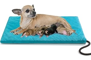 JLSAME Pet Heating Pad, 20"x 16", Cotton and PVC, Warm Waterproof Dog and Cat Bed with Chew Resistant Cord, Comfortable Heater Blanket for Joint Pain and Muscle Aches
