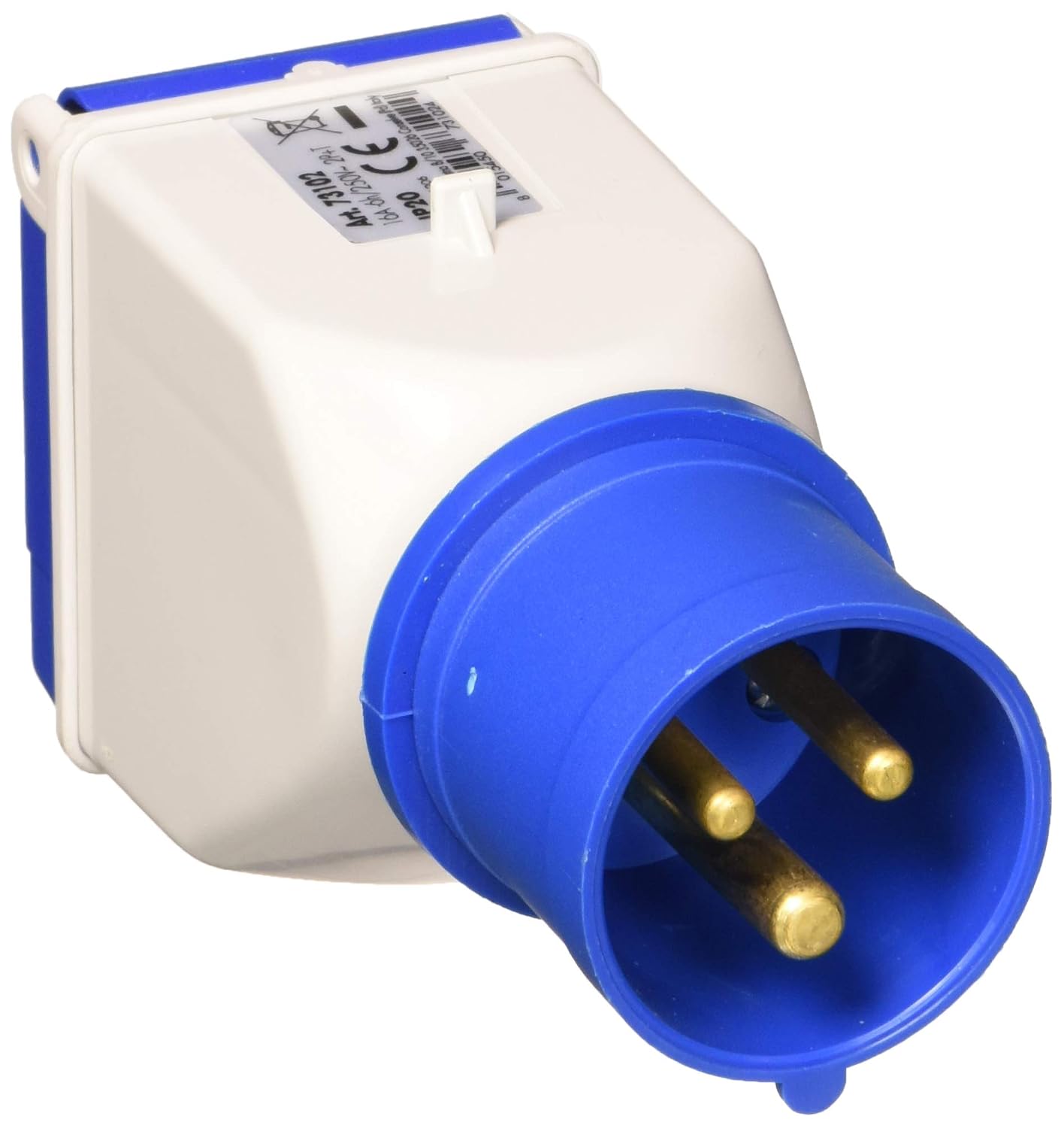 Wolfpack - Cetac-schuko Simple Industrial Adaptor. 2 Piece Plug with Lid - Image 3