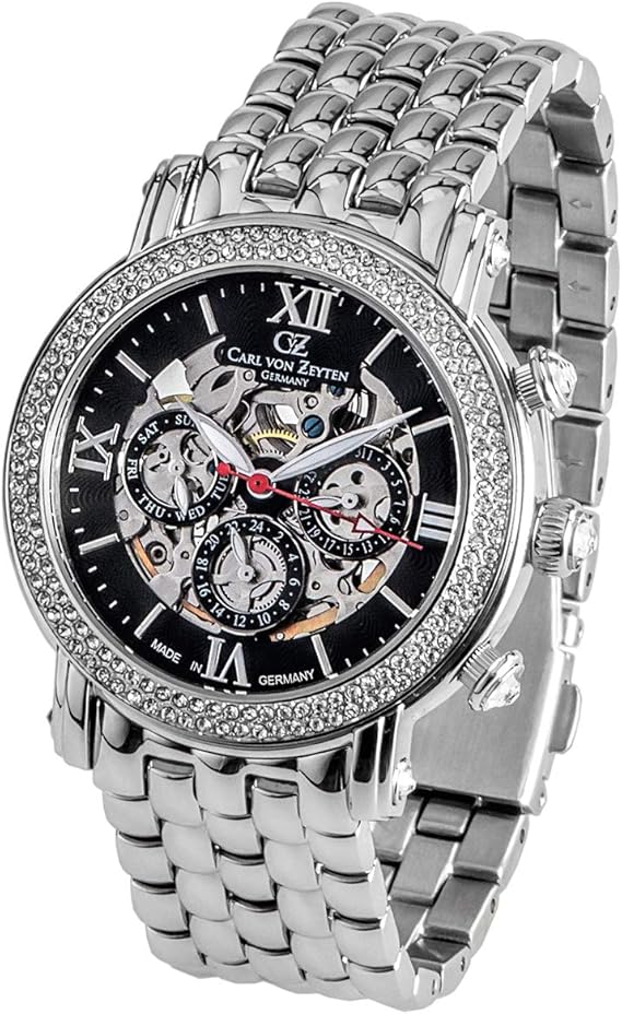 Amazon カール フォン ツォイテン 腕時計 自動巻きドイツ製 カレンダー レディース Cvz0062bkmb 正規輸入品 レディース腕時計 腕時計 通販