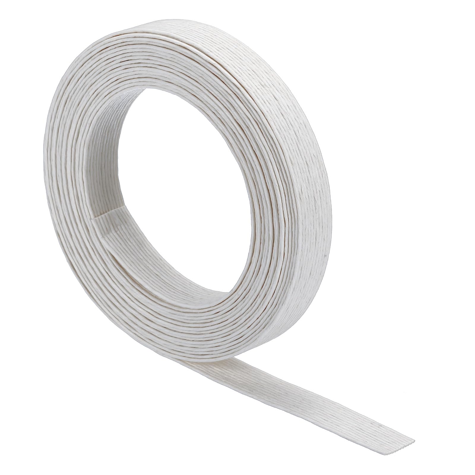 PATIKIL 5.4 Yards x 0.6" Paper Rattan Weaving Cane, 12-Ply Paper Rattan Weave Basket Weaving Supplies for DIY Rattan Woven Making, White