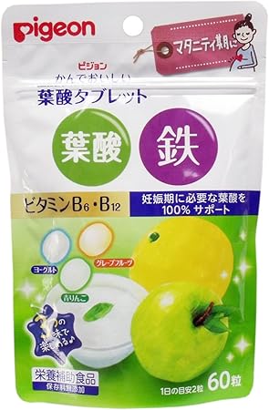 Amazon お菓子感覚で栄養素を気軽に摂れる ピジョン かんでおいしい葉酸タブレット 60粒入 おもちゃ おもちゃ