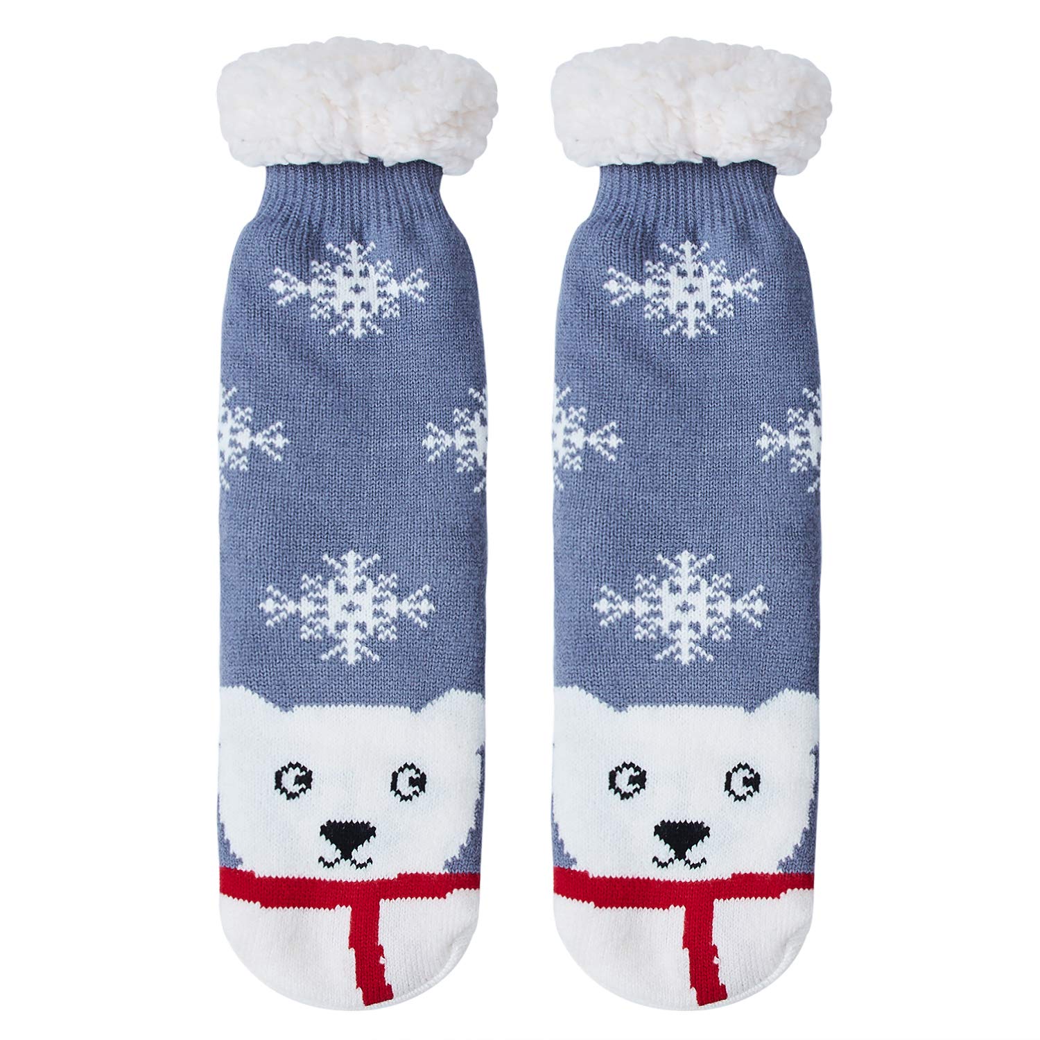 AIDEAONE Wollsocken, Frauen Socken nicht Slip Winter Home Socken für den Winter