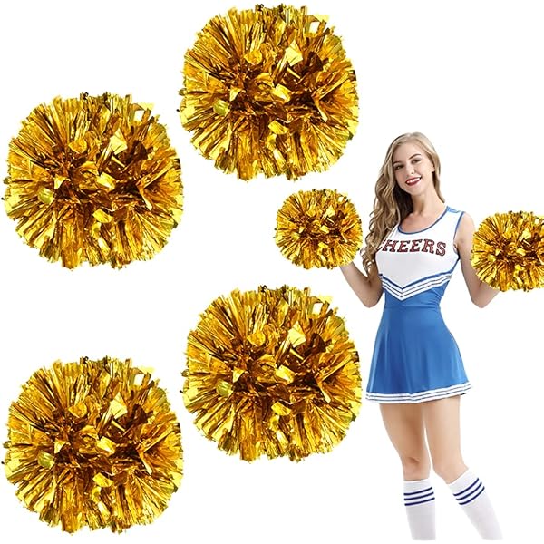 Alomejor Cheerleading Pom Poms Cheerleader Pompons für Balltanz