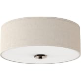 Progress Lighting P3713-20 Inspire Two-Light Flush Mount, Antique Bronze, 5.50x13.00x13.00