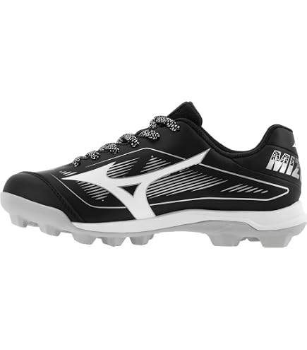Amazon.com | Mizuno Wave Lightrevo Youth Baseball Shoe, Black