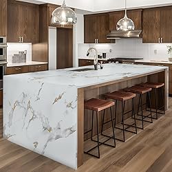 practicalWs Glossy Marble Wallpaper Peel and Stick