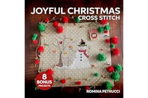 Joyful Christmas Cross Stitch: 14 Cute Embroidery Patterns for Your Christmas Crafts | Create Gifts for Your Friends and Orna