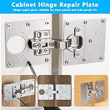 XiangJunly 12Pcs Cabinet Hinge Repair Kit with 80 Screws 2.5mm Drill Bit view 7