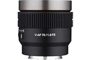 Samyang 75mm T1.9 Full Frame Cine Auto Focus Lens for Sony E (SYCAF75-NEX)