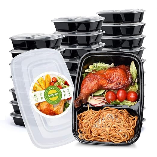 Glotoch - Juego de recipientes de almacenamiento de alimentos con ...