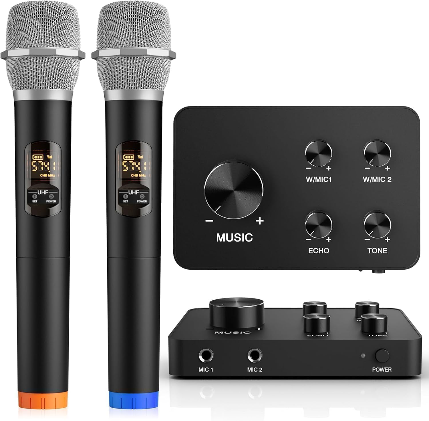 Photo 1 of FEKTIK Wireless Karaoke Microphone System, Dual Handheld Wireless Microphones for Smart TV, Speaker & Amplifier, HDMI/AUX in/Out, 100FT, Dynamic Microphonefor Home Karaoke, Singing, Church & Wedding