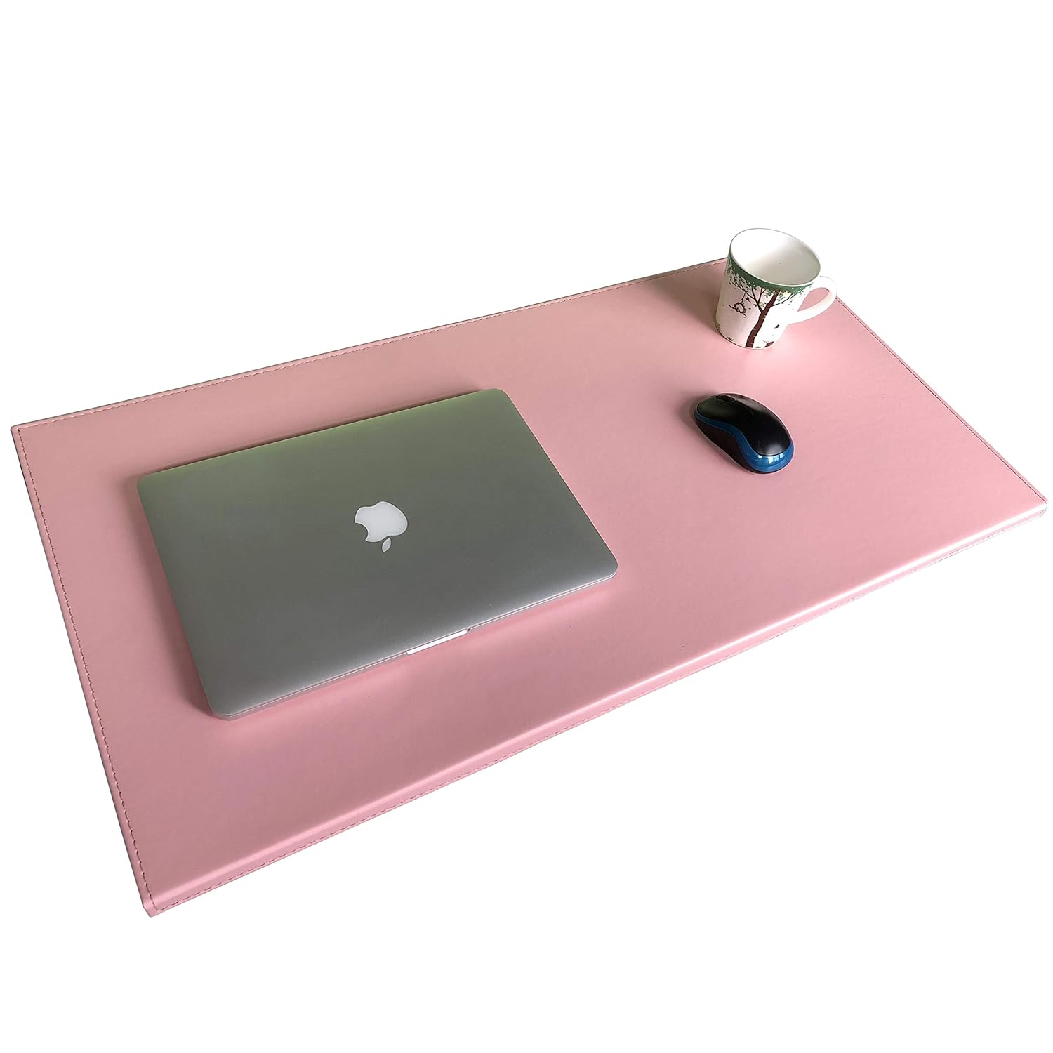 NonSlip 35.4x 18.9 Soft Leather Surface Office Desk Mouse Mat Pad with