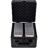 KAGSWAMO Graded Card Storage Box, Holds 60+ PSA Slab Card Case for Graded Cards Sports Cards, Baseball Trading Card Case Holder Fits PSA, CSG, BGS and Top Loaders