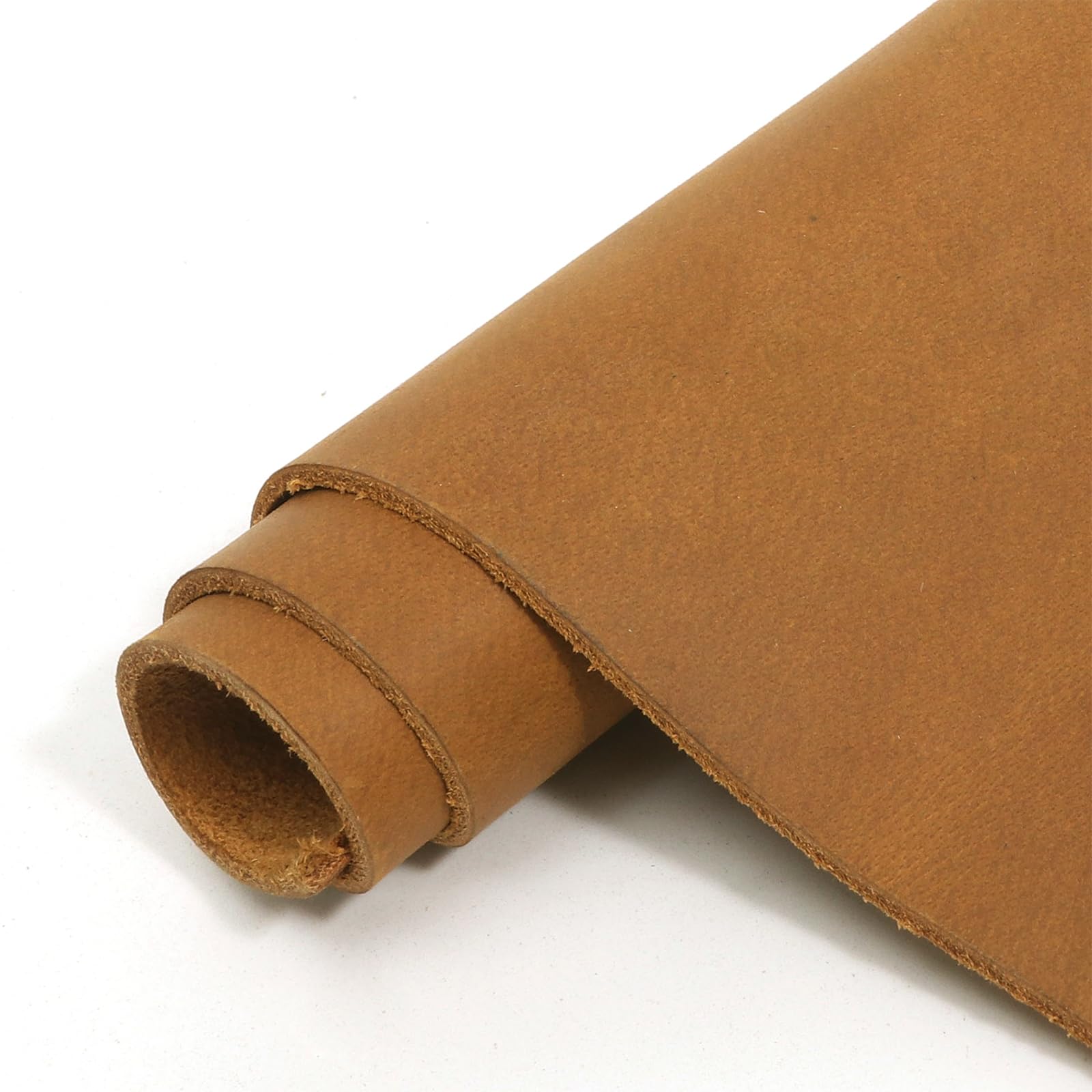 Photo 1 of 12''X12'' Genuine Leather Sheets for Crafts Full Grain Leather Tooling Leather 2mm Thick Cowhide Leather Pieces Square Brown