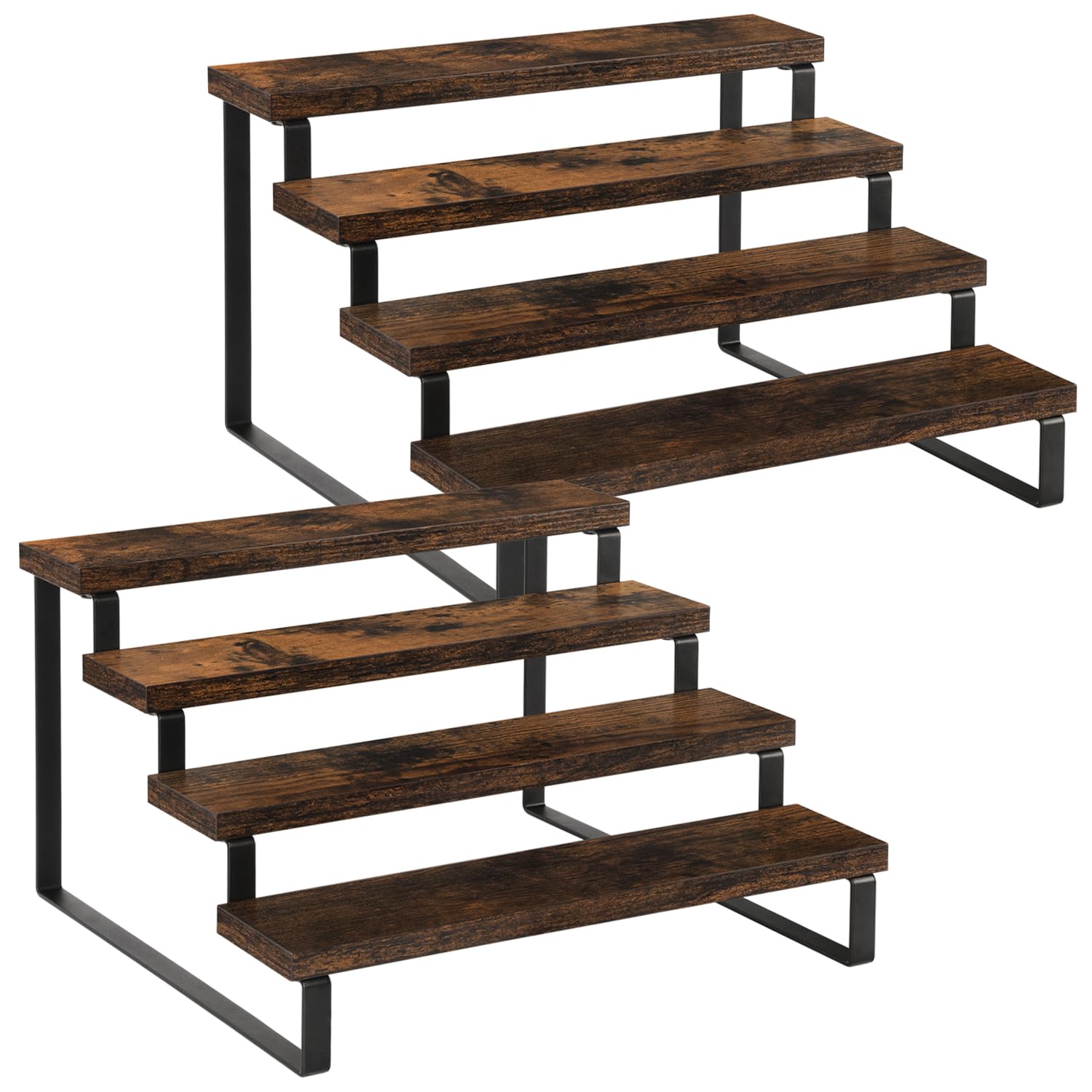 YINMIT Wood Display Riser Stand, Set of 2 Wooden