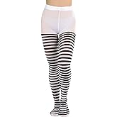 ToBeInStyle Women's Nylon Horizontal Striped Tights