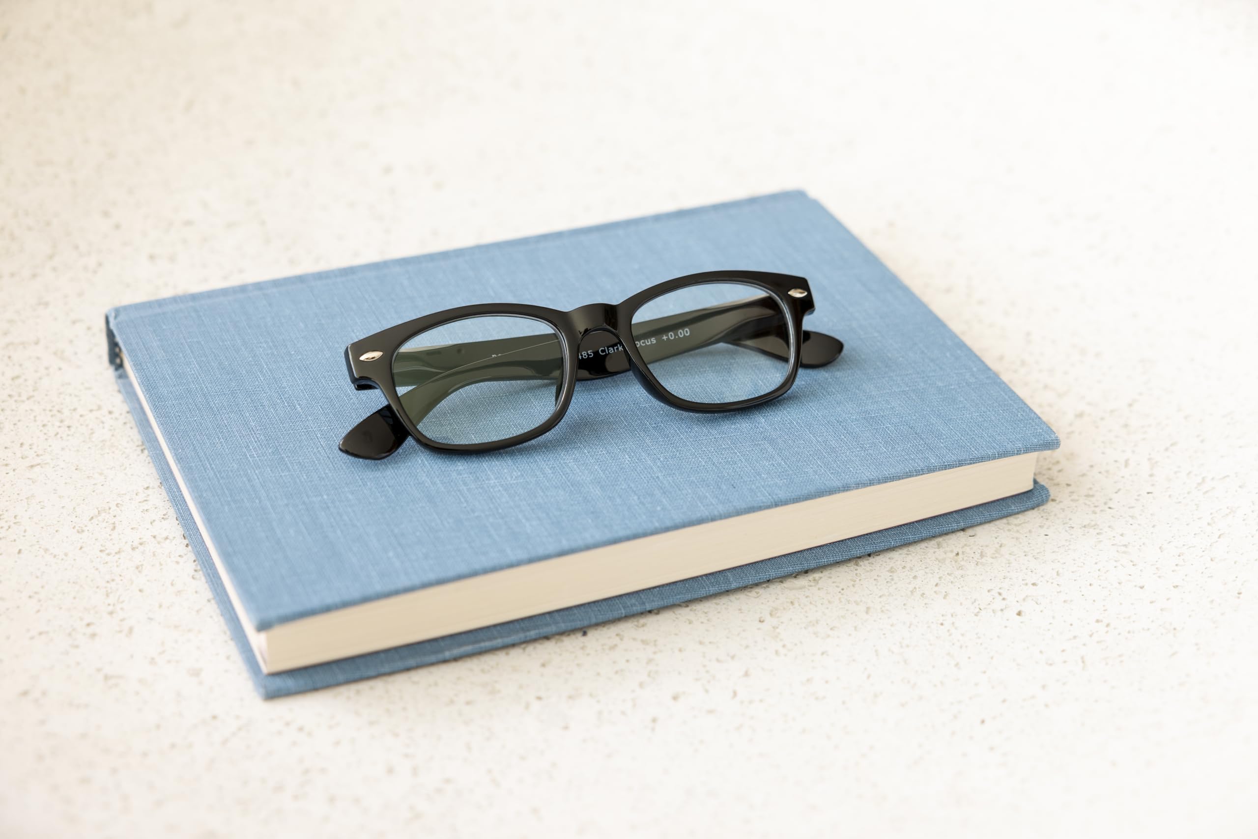 Peepers by PeeperSpecs unisex-adult Clark Reading Glasses, Black - Original Lenses, 49 mm, 0