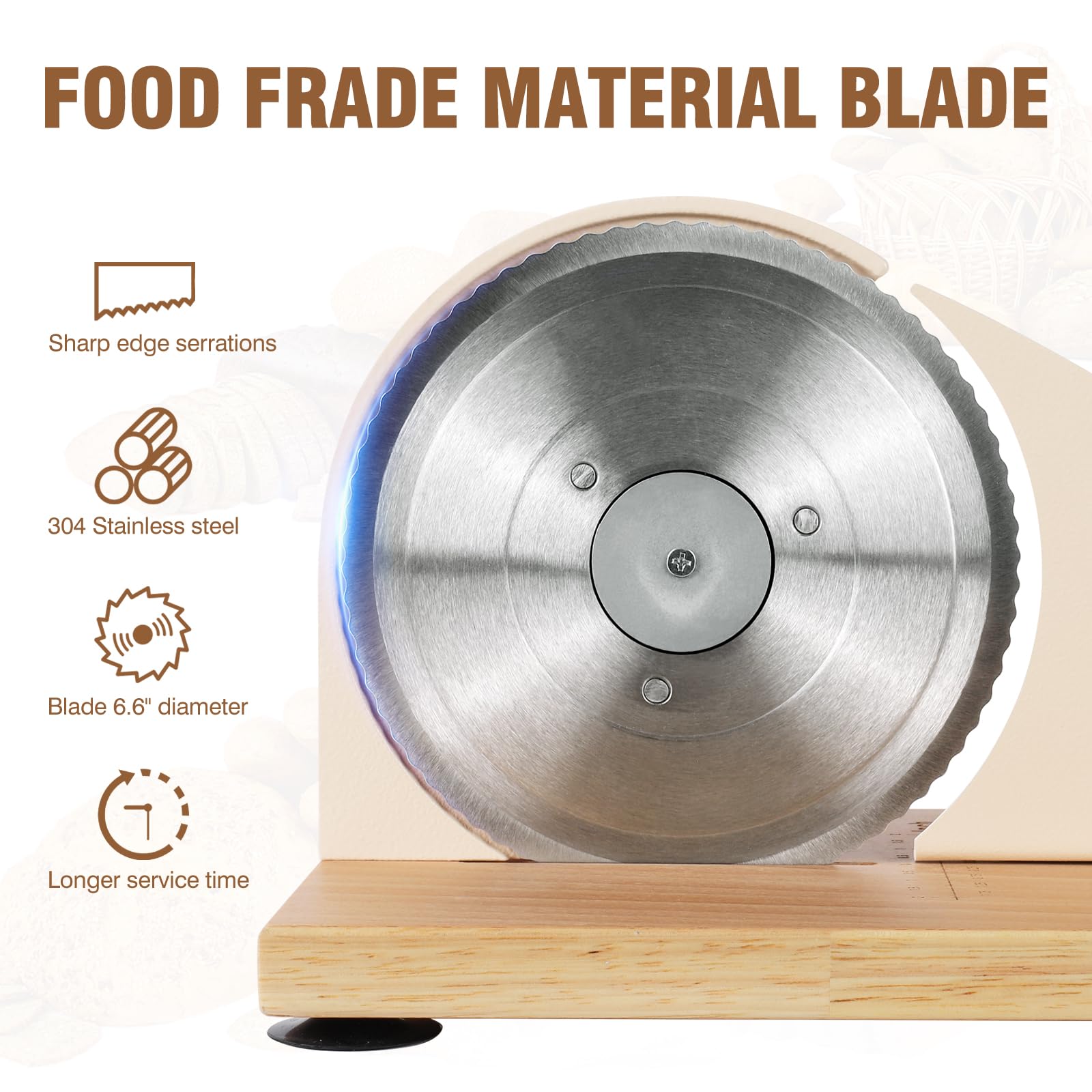 vanerepok Manual Bread Slicer for Homemade Sourdough Bread Versatile Hand Crank Bread Slicer for Sourdough Crusty Bread Etc Stainless Steel Slicers Adjustable Width for Homemade & Commercial Use