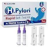 EASYIN H Pylori Test Kit: 2 PCS Fast Helicobacter Pylori Test at Home | Highly Accurate &amp; Easy to Use &amp; Read - Results in 10-15 Minutes
