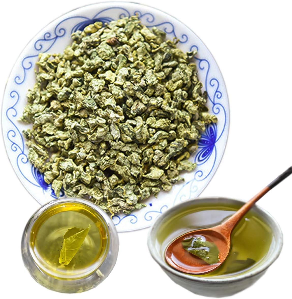 Chinese Herbal Tea Dry Lotus Leaf Tea granules New Scented Tea Green Tea Health Care Flowers Tea Top-Grade Healthy Green Food (100)