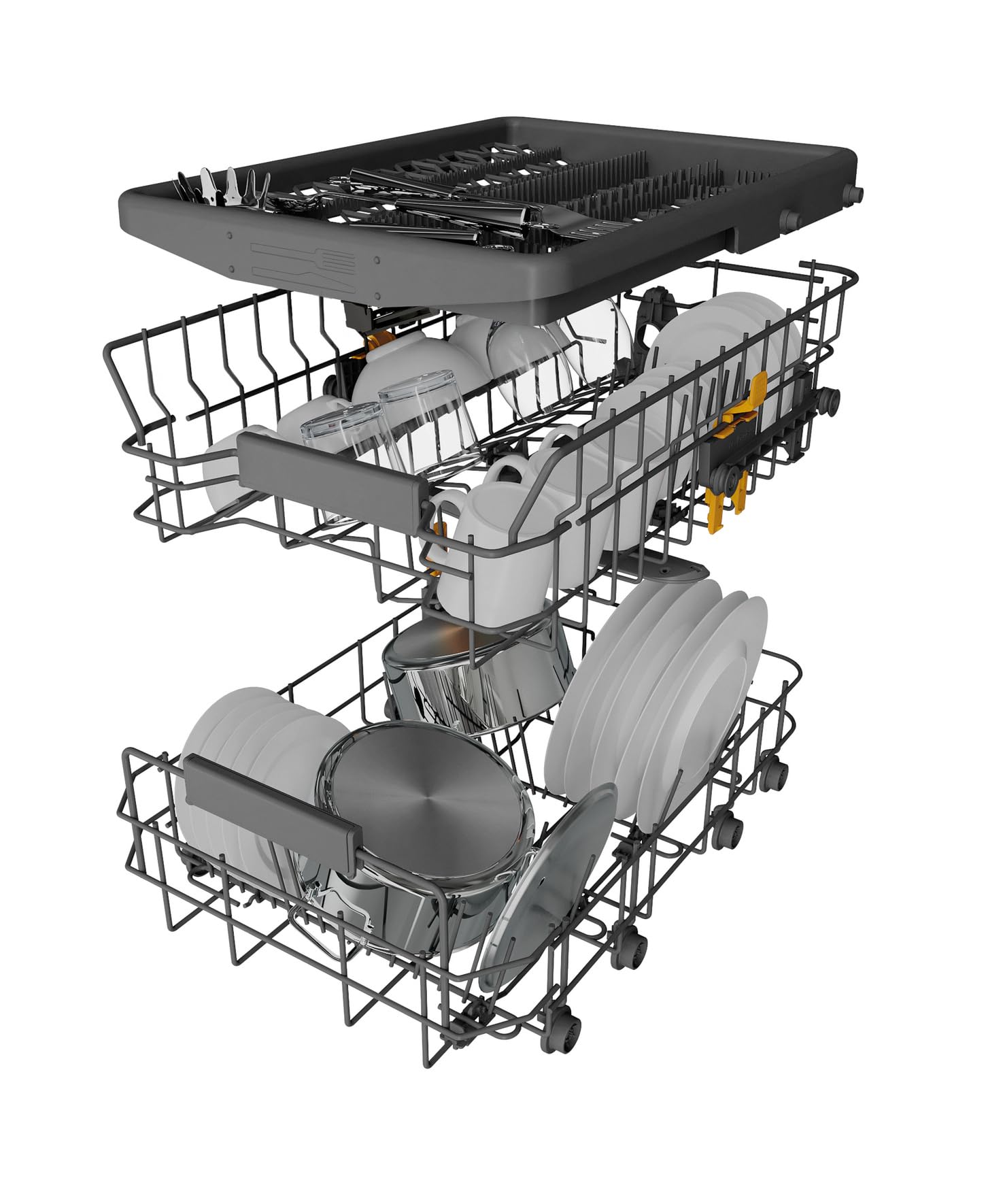 Bauknecht BK6FC11BS7A0X Vollintegrierbarer Geschirrspüler (45 cm)/ ActiveDry/Sensorprogramm/PowerClean/Besteckschublade/Hygiene-Programm/Vollwasserschutz/Multizone/Startzeitvorwahl 8