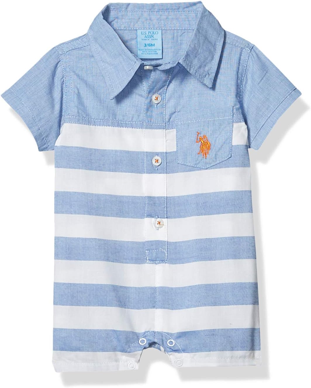 U.S. Polo Assn. Baby Boys' Rompers