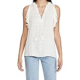 PAIGE Women's Amala Lace Up Sleeveless Viscose Top