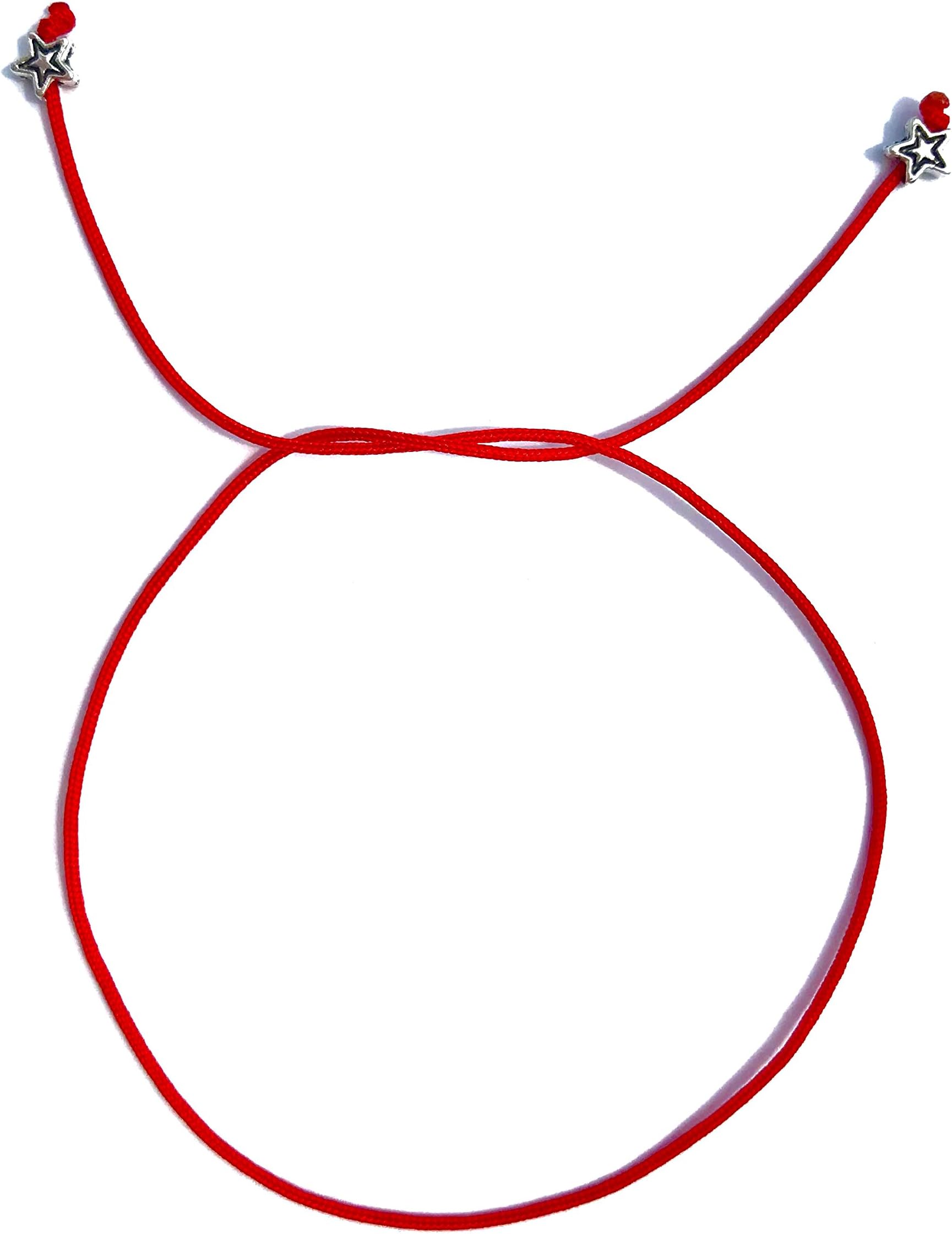 Red String Bracelet by nilliO Handmade Women Lucky Bracelets Tibetan Silver Stars Gift