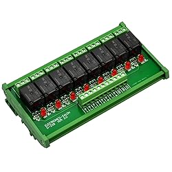 Electronics-Salon DIN Rail Mount 8 SPDT Power Relay