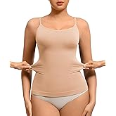 FeelinGirl Women's Tummy Control Camisole Seamless Shapewear Tank Top Slimming Cami Shaper with Compression