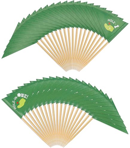 LUSEOAN 100 Pack Solid Color Toothpick Flags - Mini Triangle Flags For Food Decor, Cocktails, Cupcakes