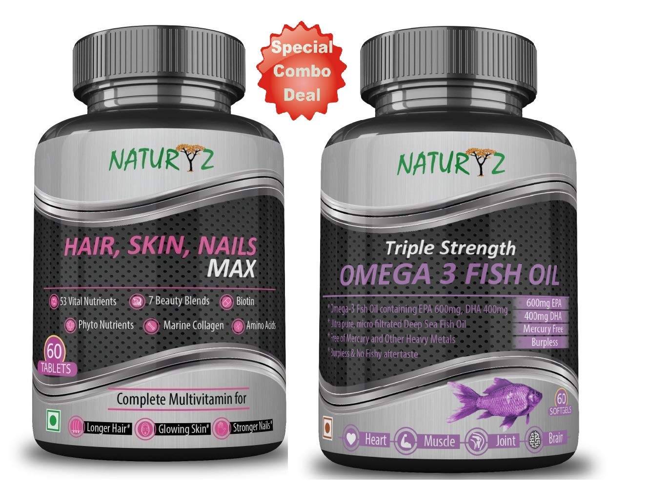 Buy Naturyz Biotin Hair, Skin & Nails complete multi with Beauty Blends